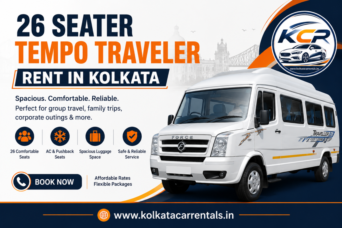 26 Seater Tempo Traveler Rent In Kolkata