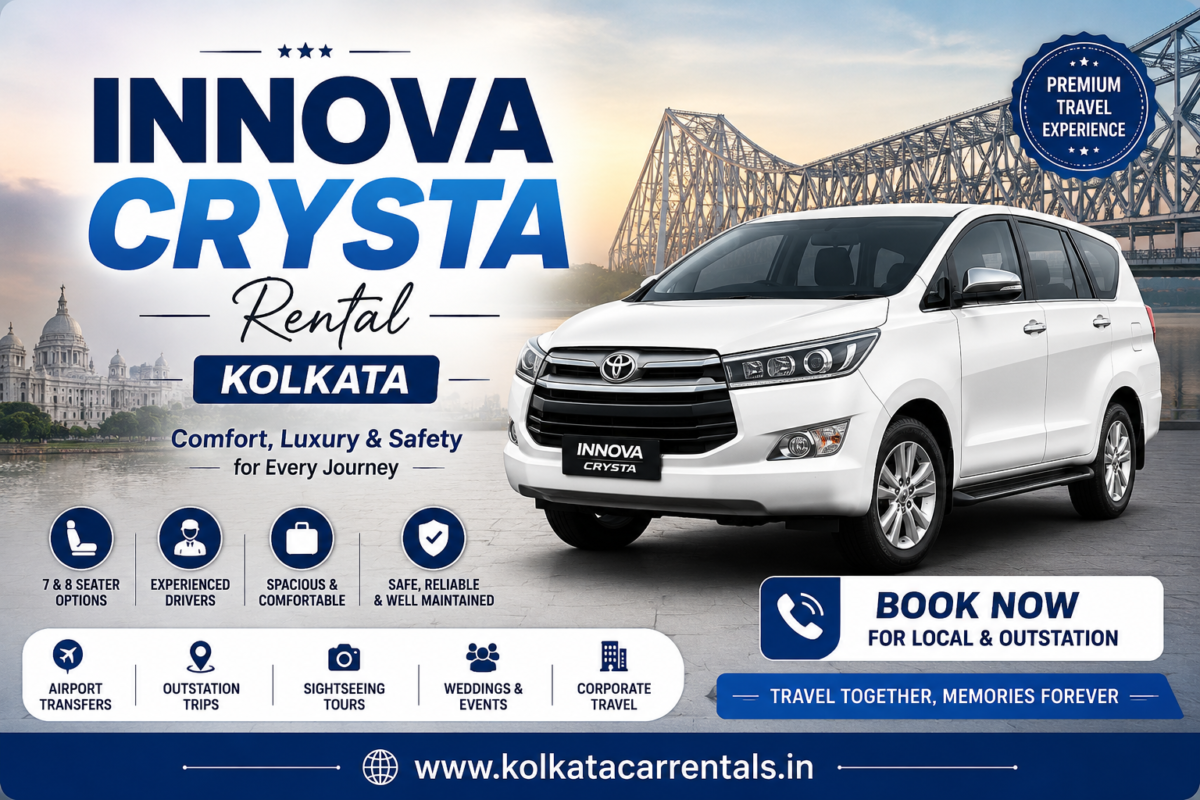 Innova Crysta Rental Kolkata